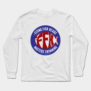 Flying Fish Heads: Blue/Red Logo Long Sleeve T-Shirt